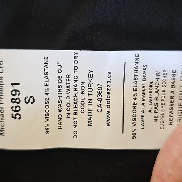 Simple Art By DOLCEZZA. Tunic Mini Dress. Size Small. Long Sleeve Cowl Neck. - Picture 8 of 9